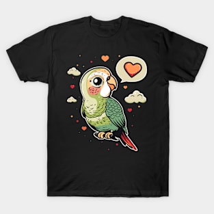 Cute Perch Conure Parrot Bird Conure lovers Exotic Birds T-Shirt